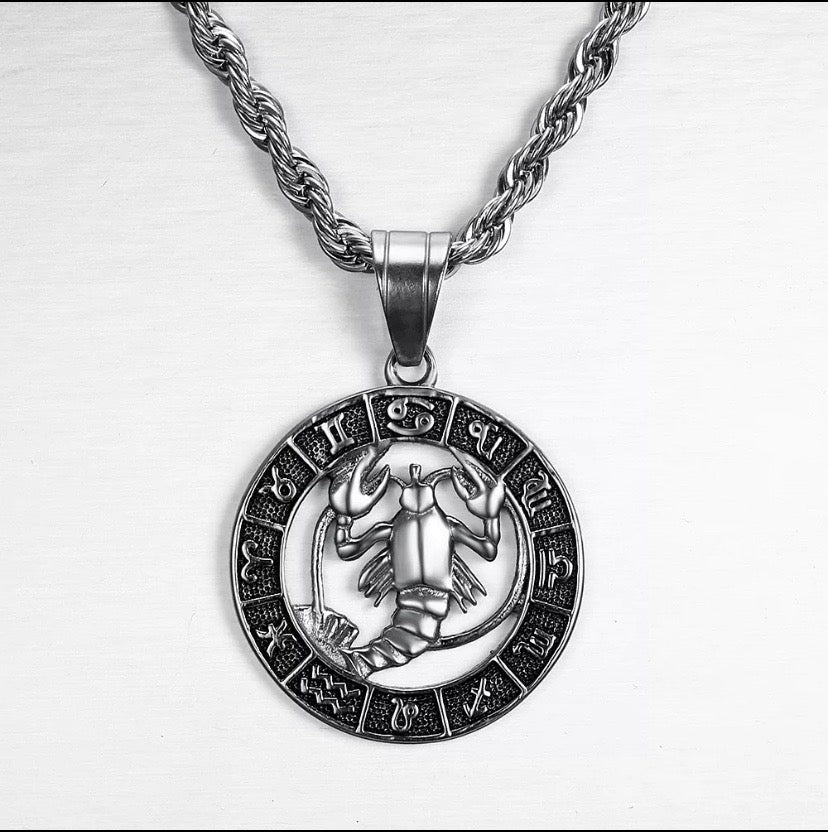 Men’s Zodiac Pendent Necklace