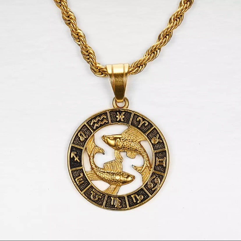 Men’s Zodiac Pendent Necklace