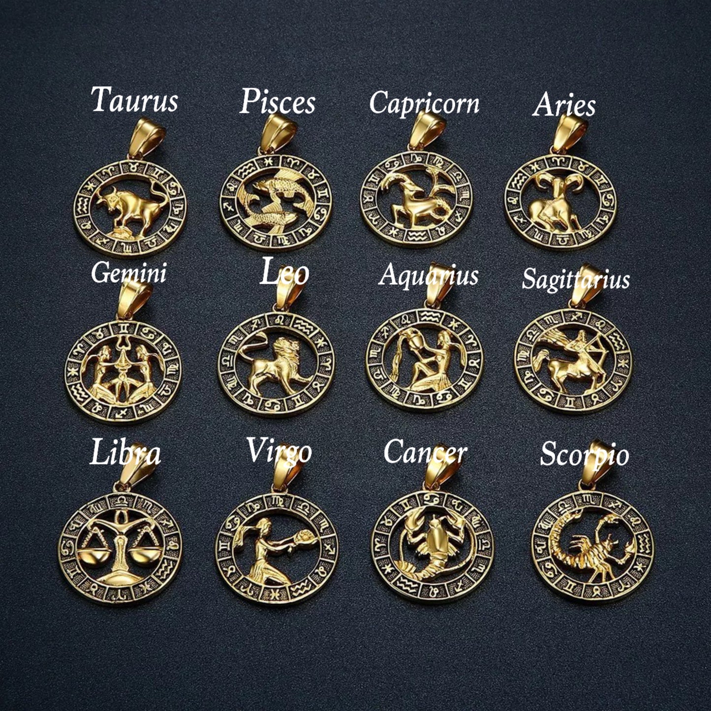 Men’s Zodiac Pendent Necklace