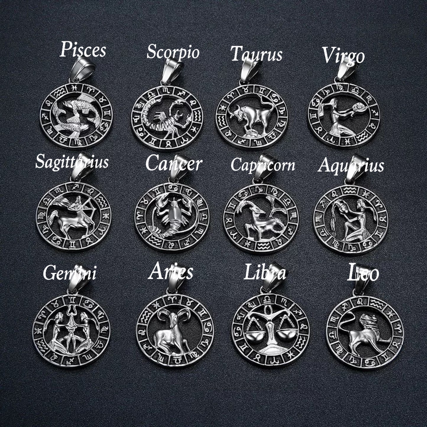 Men’s Zodiac Pendent Necklace