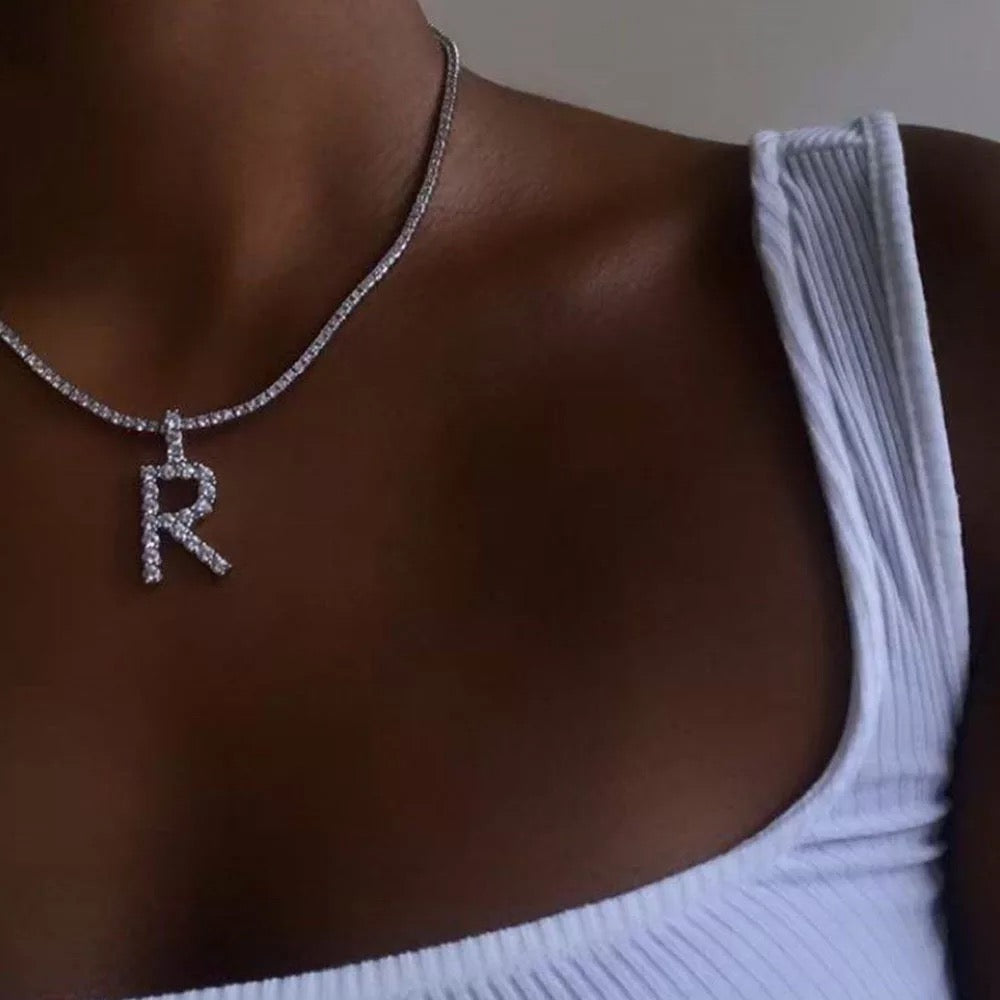 Icy Letter Necklace